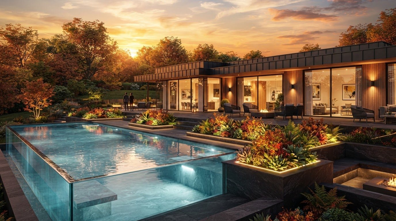 Futuristic Backyard Concept 30 Back Yard futuristic concept visualisation modern home and. Images Created by www.TinyHome-Revolution.com