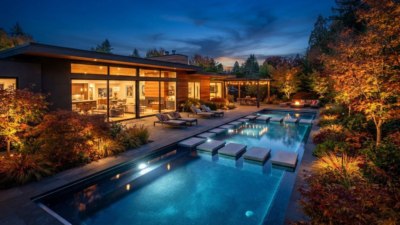 Modern Swimming Pool Concept 24 Swimming Pools futuristic concept visualisation modern home. Images Created by www.TinyHome-Revolution.com