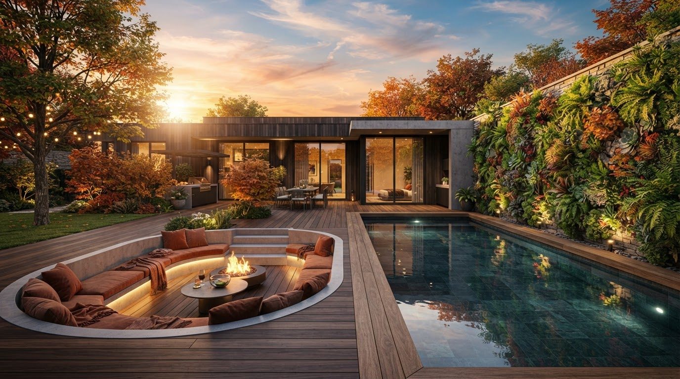 Futuristic Backyard Concept 24 Back Yard futuristic concept visualisation modern home and. Images Created by www.TinyHome-Revolution.com