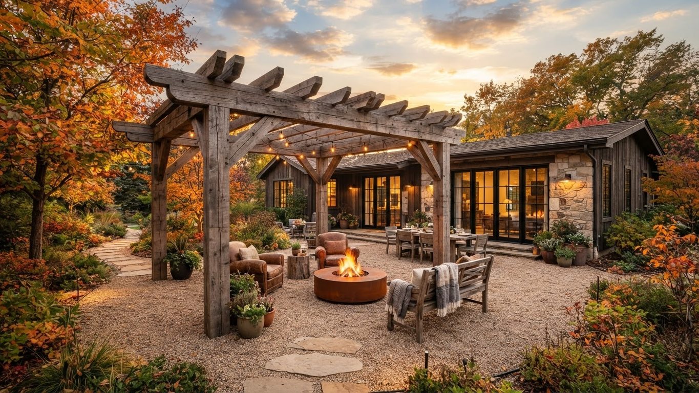 Pergola & Patio Concept 30 Pergolas & Patios futuristic concept visualisation modern. Images Created by www.TinyHome-Revolution.com