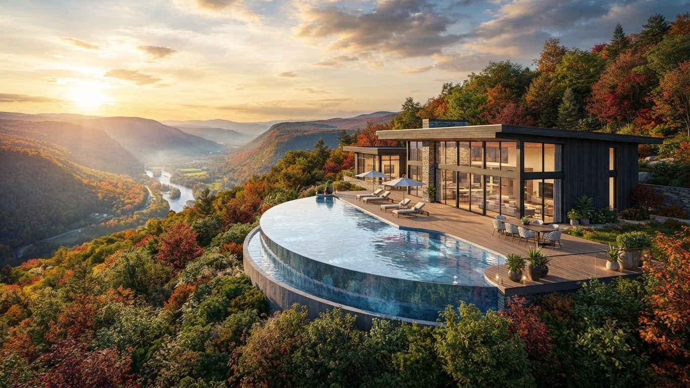Modern Swimming Pool Concept 25 Swimming Pools futuristic concept visualisation modern home. Images Created by www.TinyHome-Revolution.com