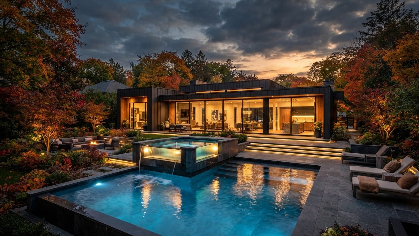 Modern Swimming Pool Concept 31 Swimming Pools futuristic concept visualisation modern home. Images Created by www.TinyHome-Revolution.com