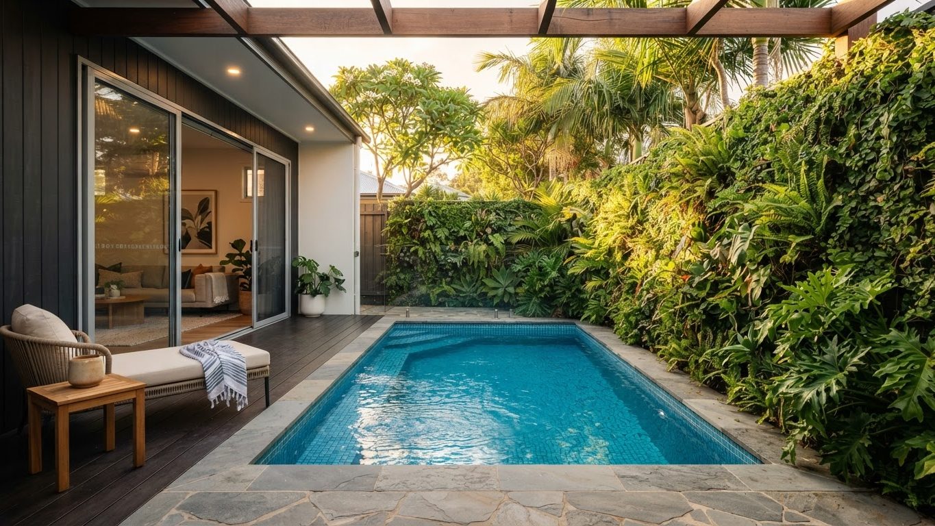 Modern Swimming Pool Concept 26 Swimming Pools futuristic concept visualisation modern home. Images Created by www.TinyHome-Revolution.com