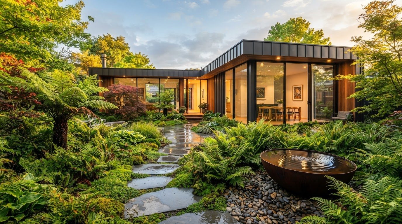 Garden Design Concept 17 Garden Design futuristic concept visualisation modern home and. Images Created by www.TinyHome-Revolution.com