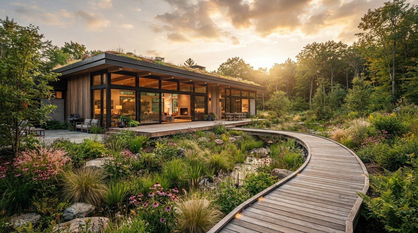 Landscape Design Concept 16 Landscape Design futuristic concept visualisation modern home and. Images Created by www.TinyHome-Revolution.com
