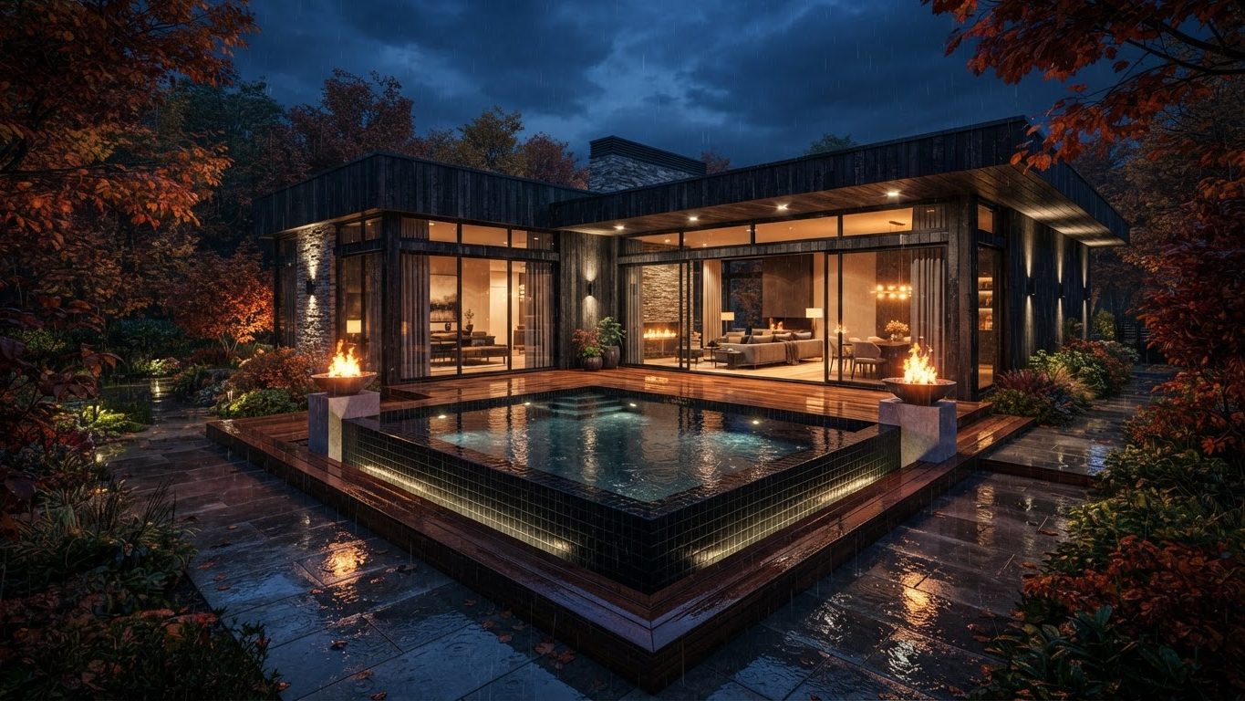 Modern Swimming Pool Concept 34 Swimming Pools futuristic concept visualisation modern home. Images Created by www.TinyHome-Revolution.com