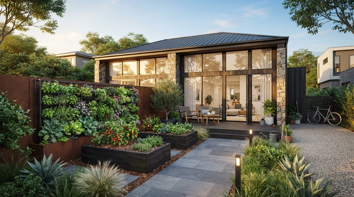 Garden Design Concept 11 Garden Design futuristic concept visualisation modern home and. Images Created by www.TinyHome-Revolution.com