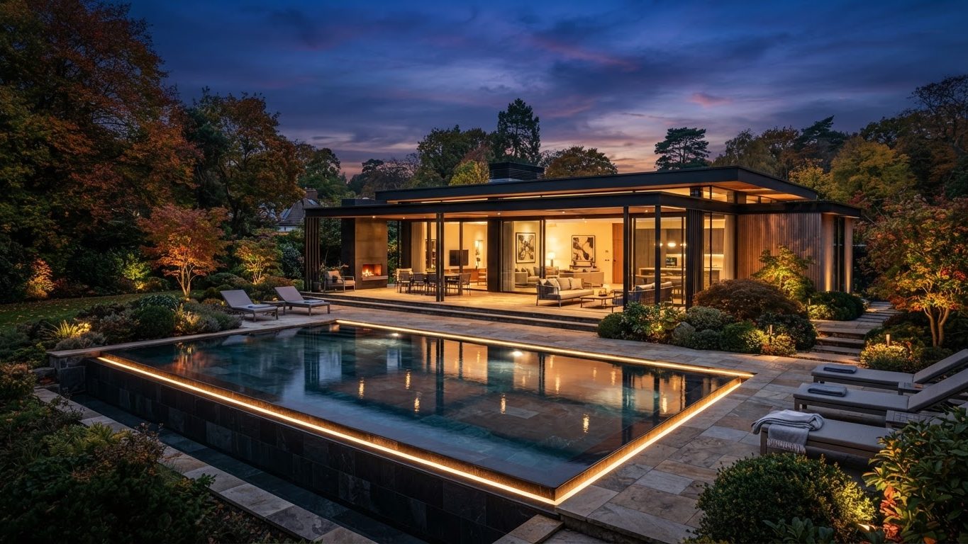 Modern Swimming Pool Concept 21 Swimming Pools futuristic concept visualisation modern home. Images Created by www.TinyHome-Revolution.com