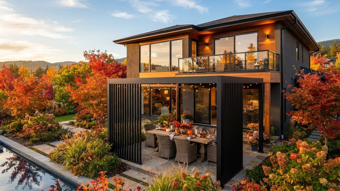 Pergola & Patio Concept 38 Pergolas & Patios futuristic concept visualisation modern. Images Created by www.TinyHome-Revolution.com