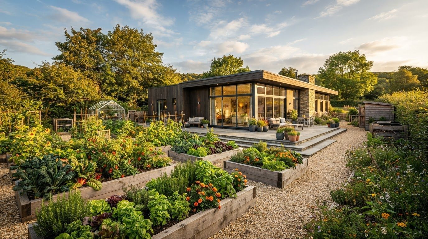Garden Design Concept 21 Garden Design futuristic concept visualisation modern home and. Images Created by www.TinyHome-Revolution.com