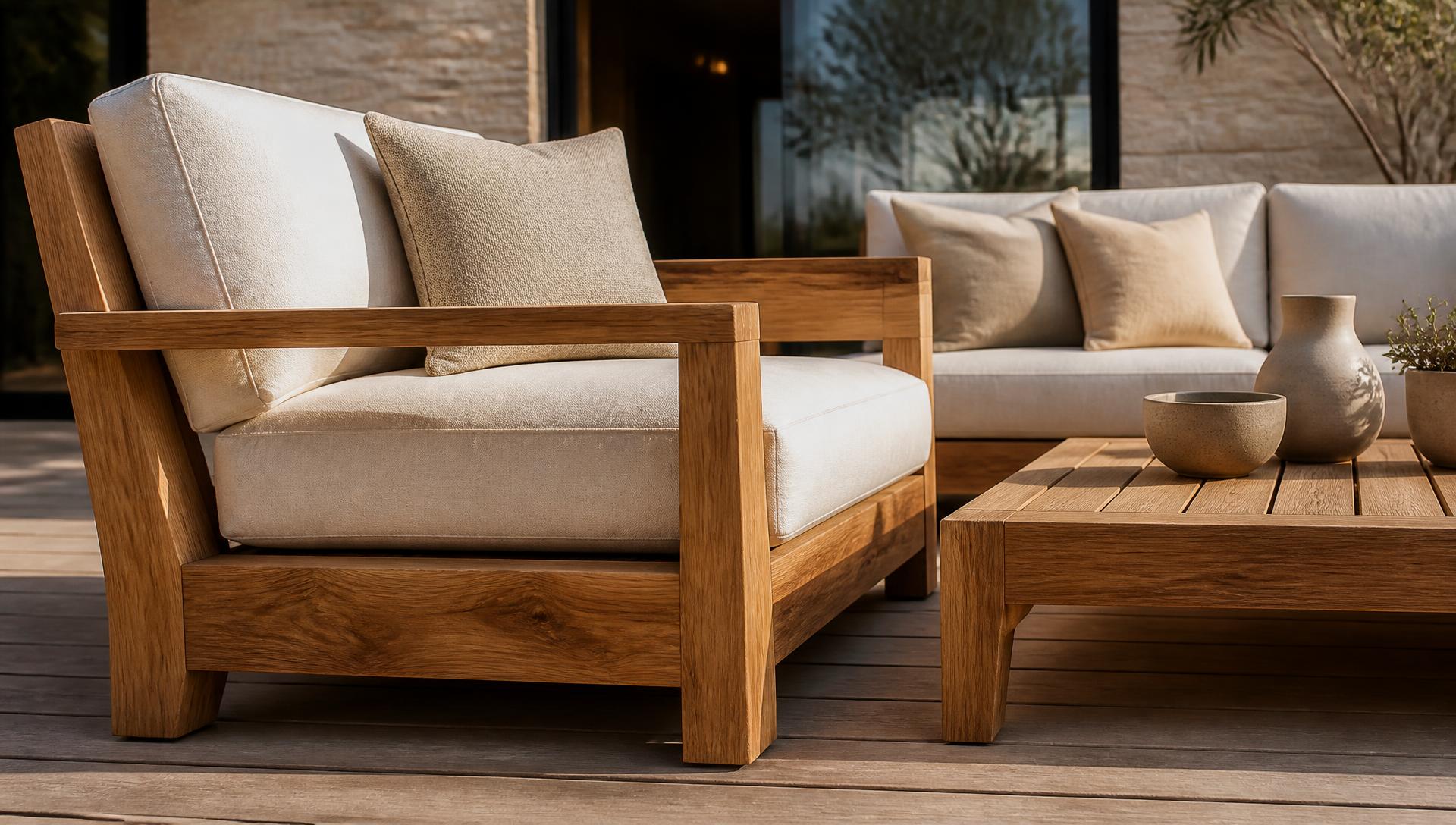 F1 Left Outdoor Furniture design concept visualisation photo modern home and garden. Images Created by www.TinyHome-Revolution.com