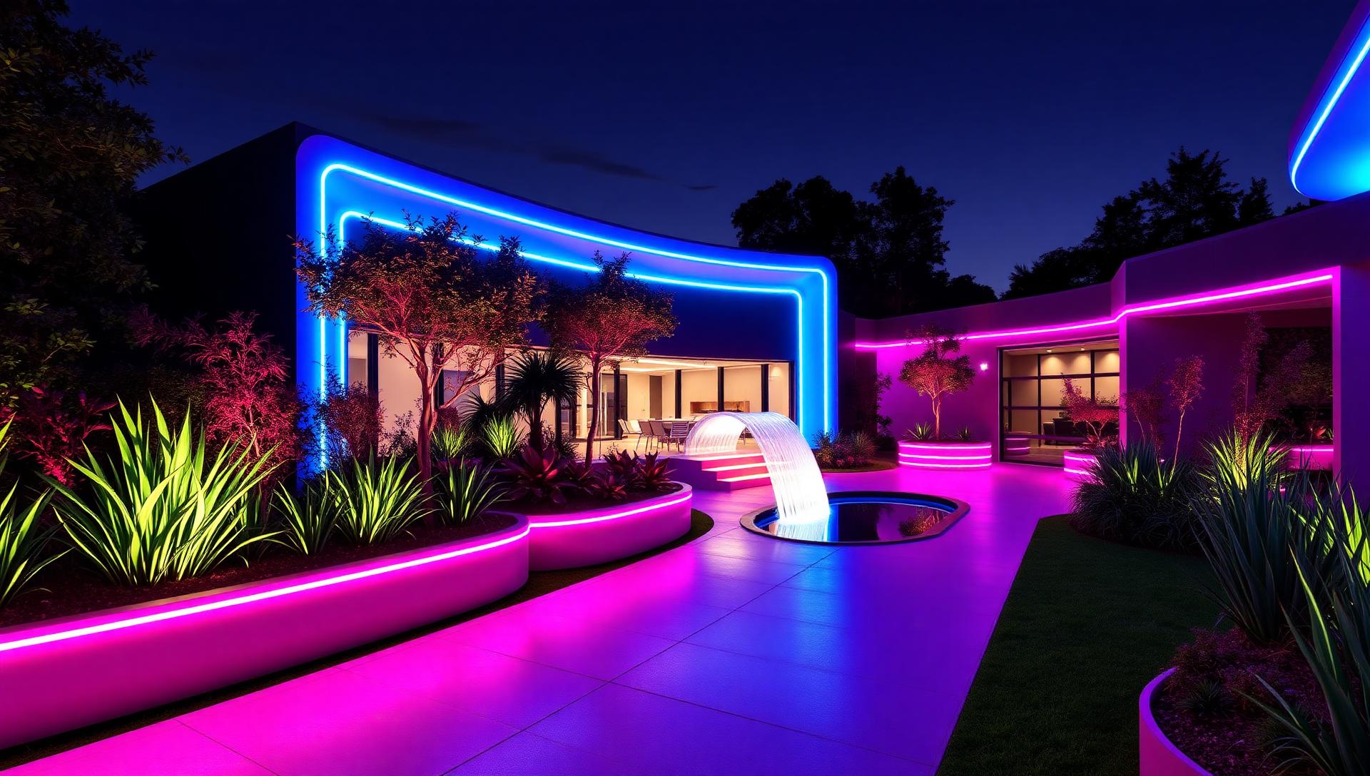 Futuristic 01 Home Designs design concept visualisation photo modern home and garden. Images Created by www.TinyHome-Revolution.com