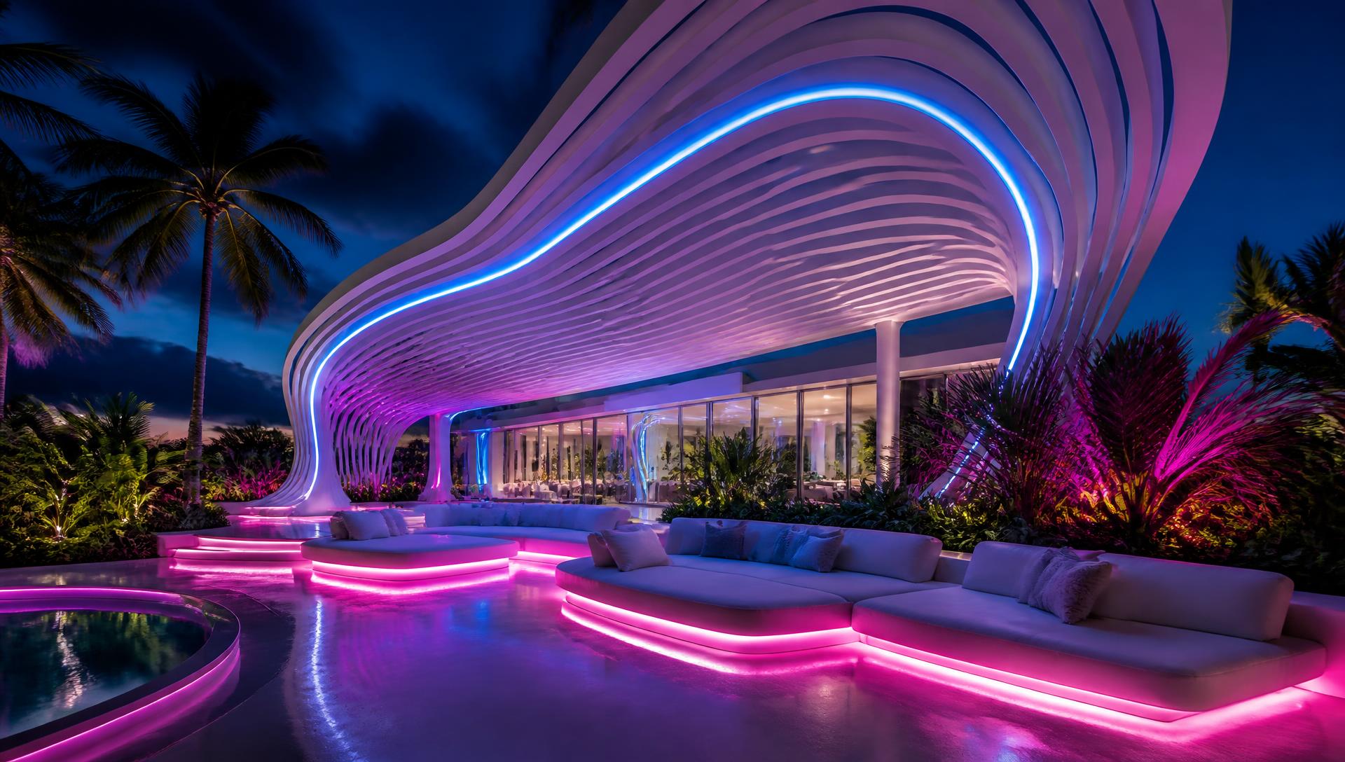 Futuristic 05 Home Designs design concept visualisation photo modern home and garden. Images Created by www.TinyHome-Revolution.com