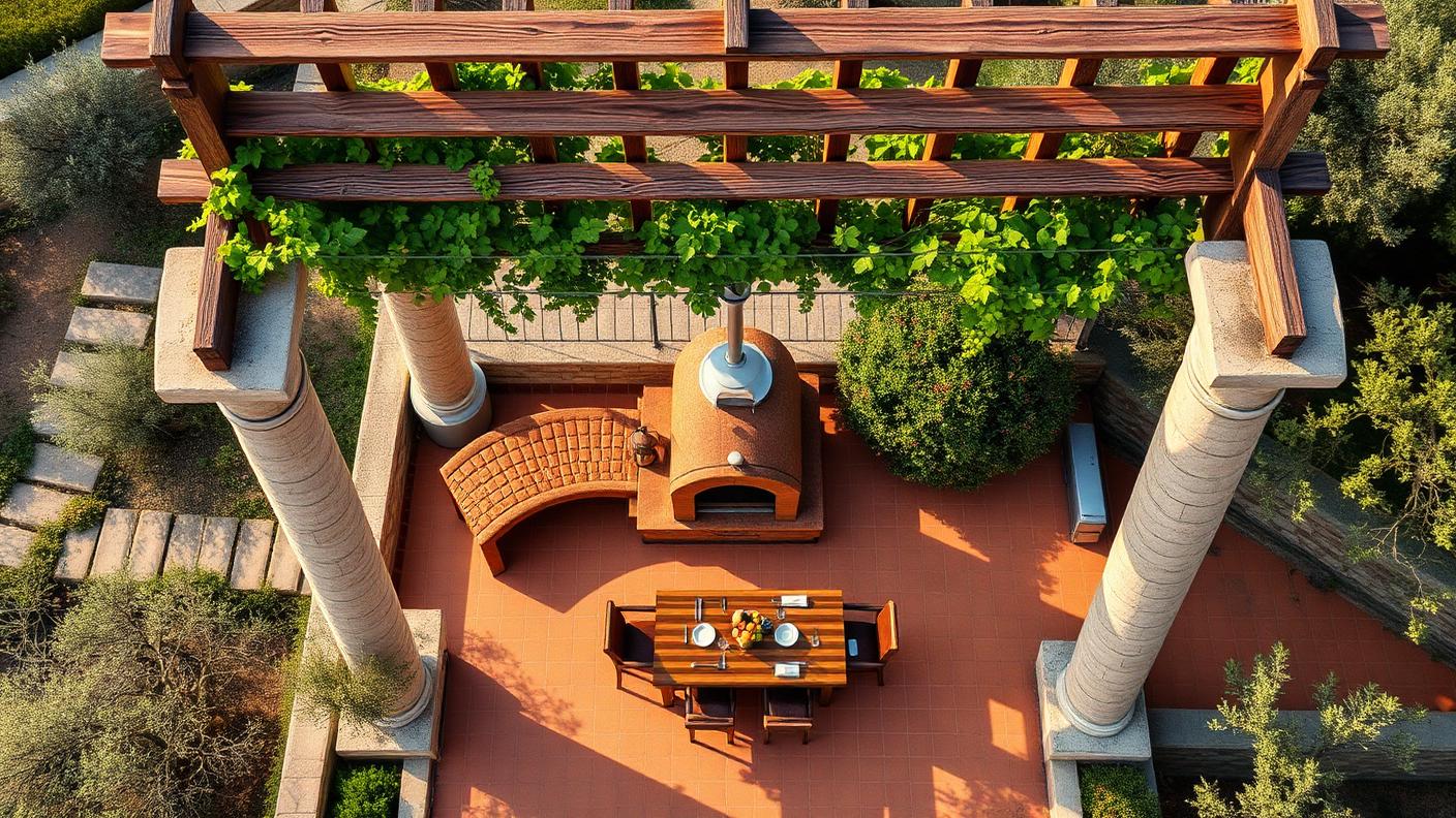 G4 Top Pergola Designs design concept visualisation photo modern home and garden. Images Created by www.TinyHome-Revolution.com