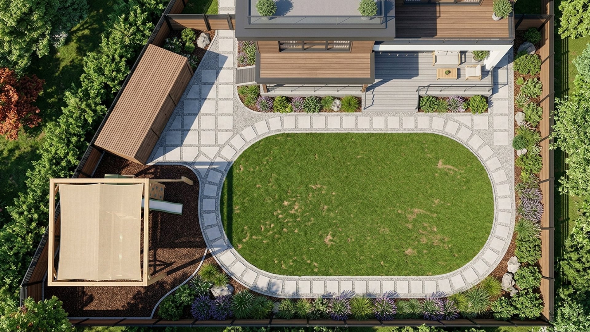 Kids Home Designs design concept visualisation photo modern home and garden landscaping. Images Created by www.TinyHome-Revolution.com
