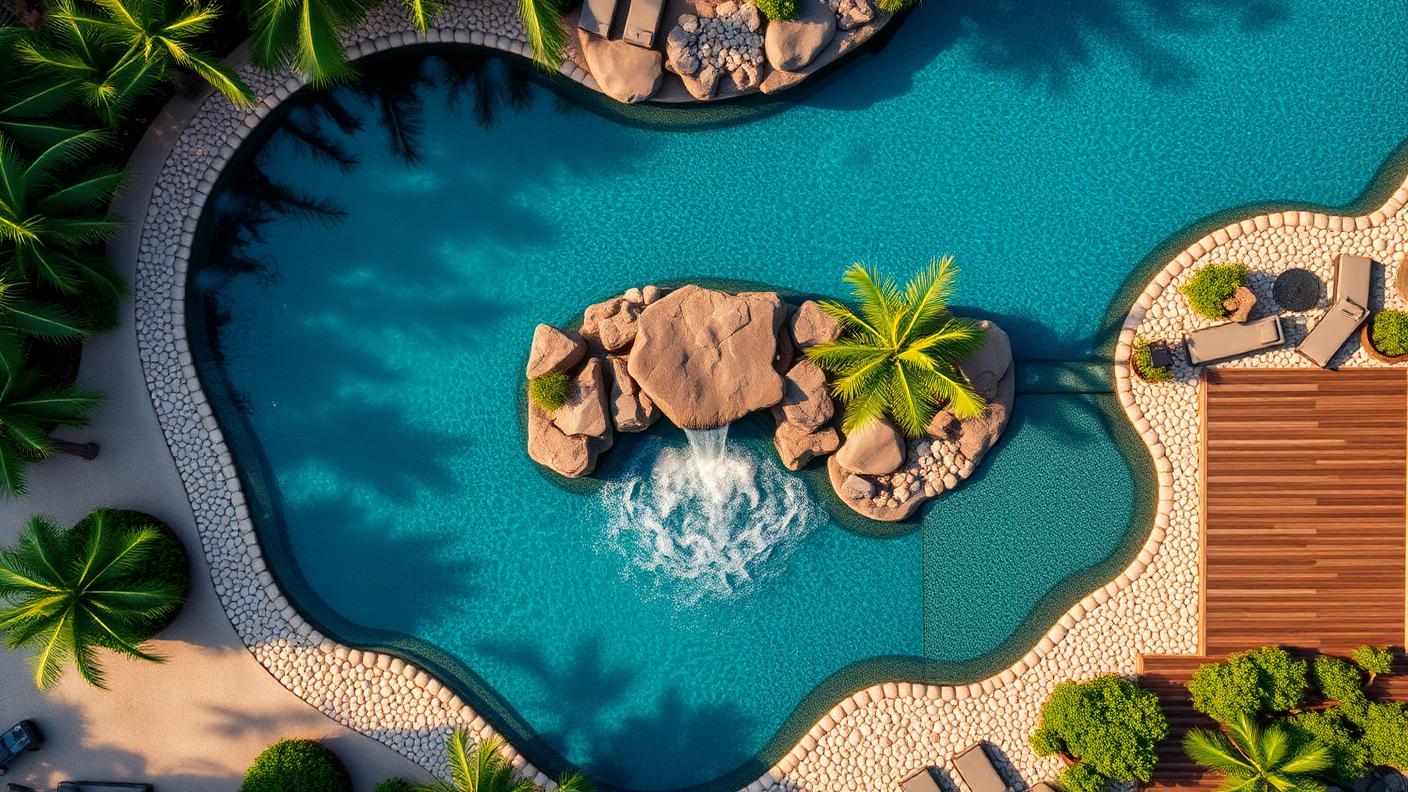 P2 Top Pool Designs design concept visualisation photo modern home and garden. Images Created by www.TinyHome-Revolution.com