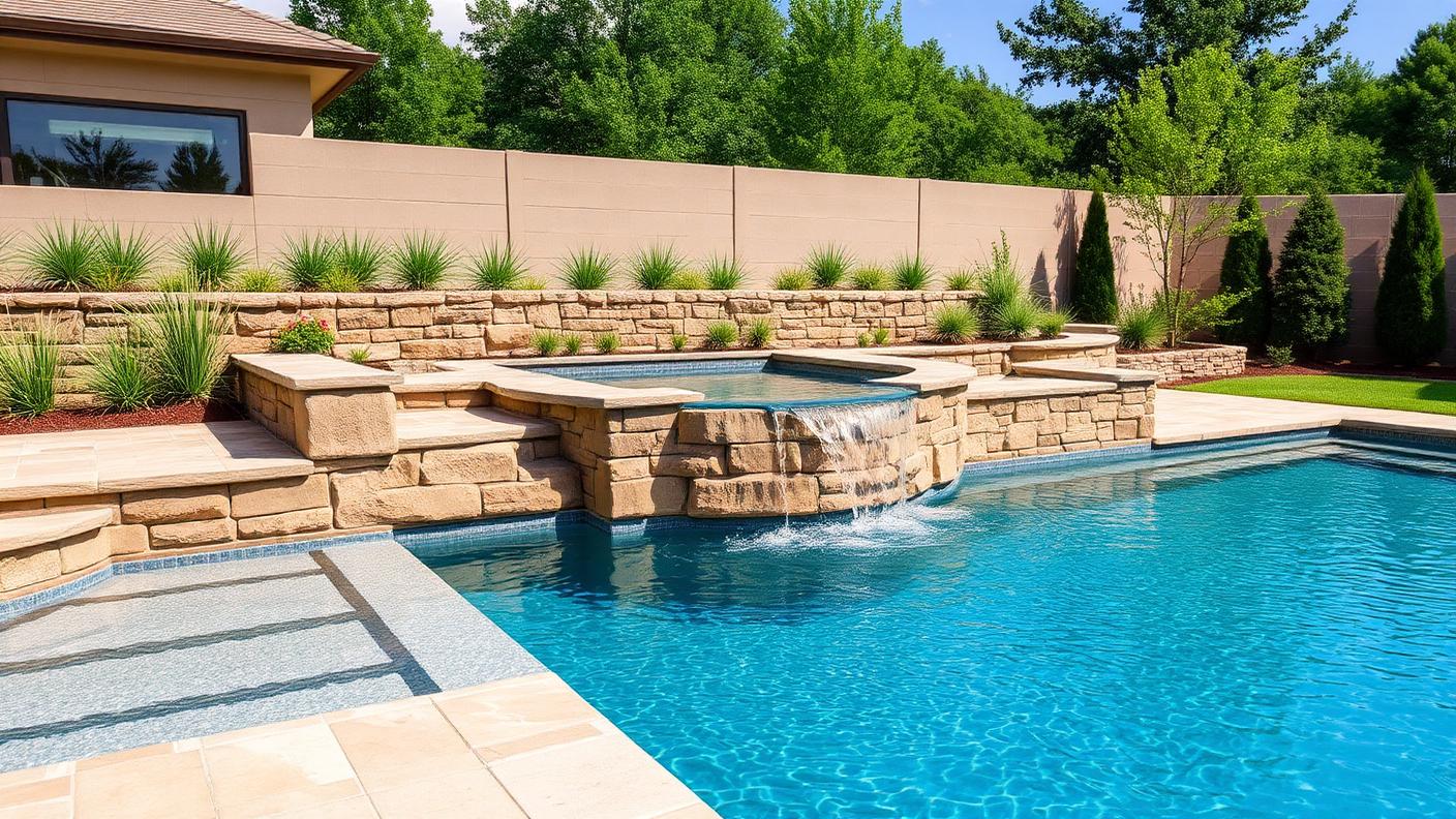 Pc 16 Pool Designs design concept visualisation photo modern home and garden. Images Created by www.TinyHome-Revolution.com