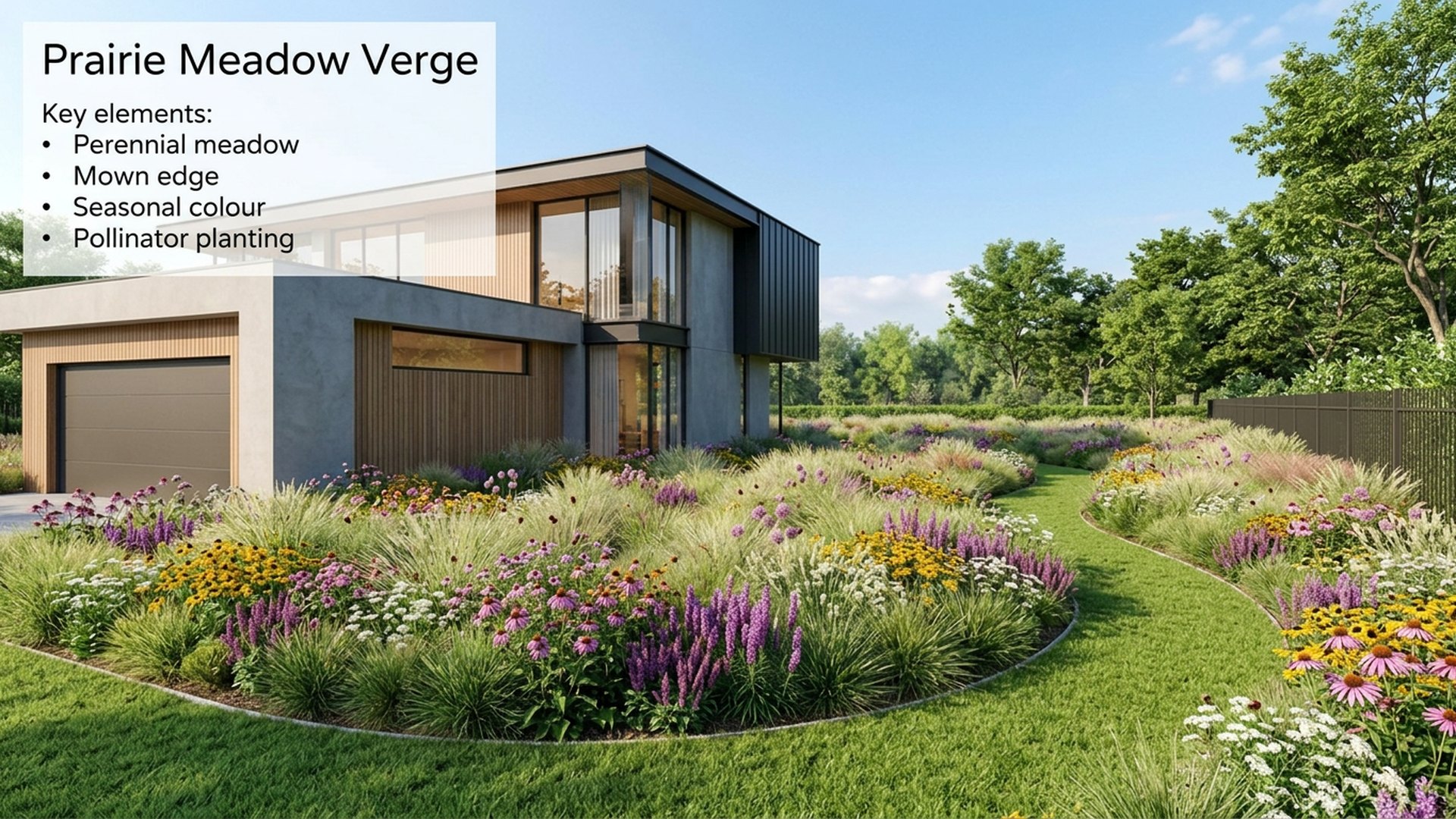 Prairie Home Designs design concept visualisation photo modern home and garden landscaping. Images Created by www.TinyHome-Revolution.com