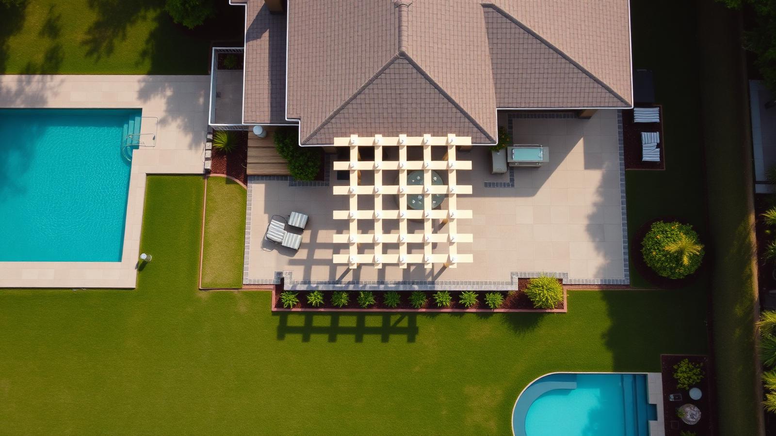 Shade 07 Pergola Designs design concept visualisation photo modern home and garden. Images Created by www.TinyHome-Revolution.com