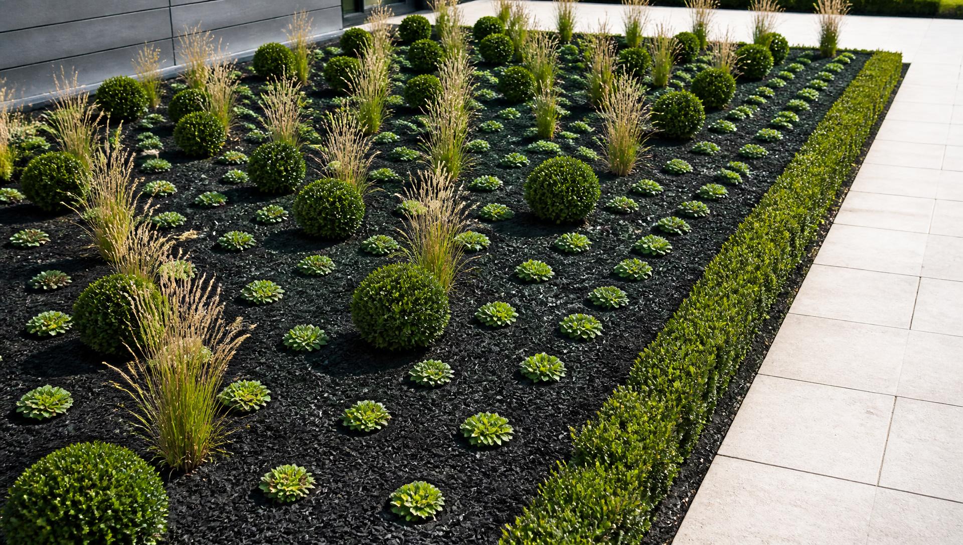 Spacing Garden Designs design concept visualisation photo modern home and garden landscaping. Images Created by www.TinyHome-Revolution.com