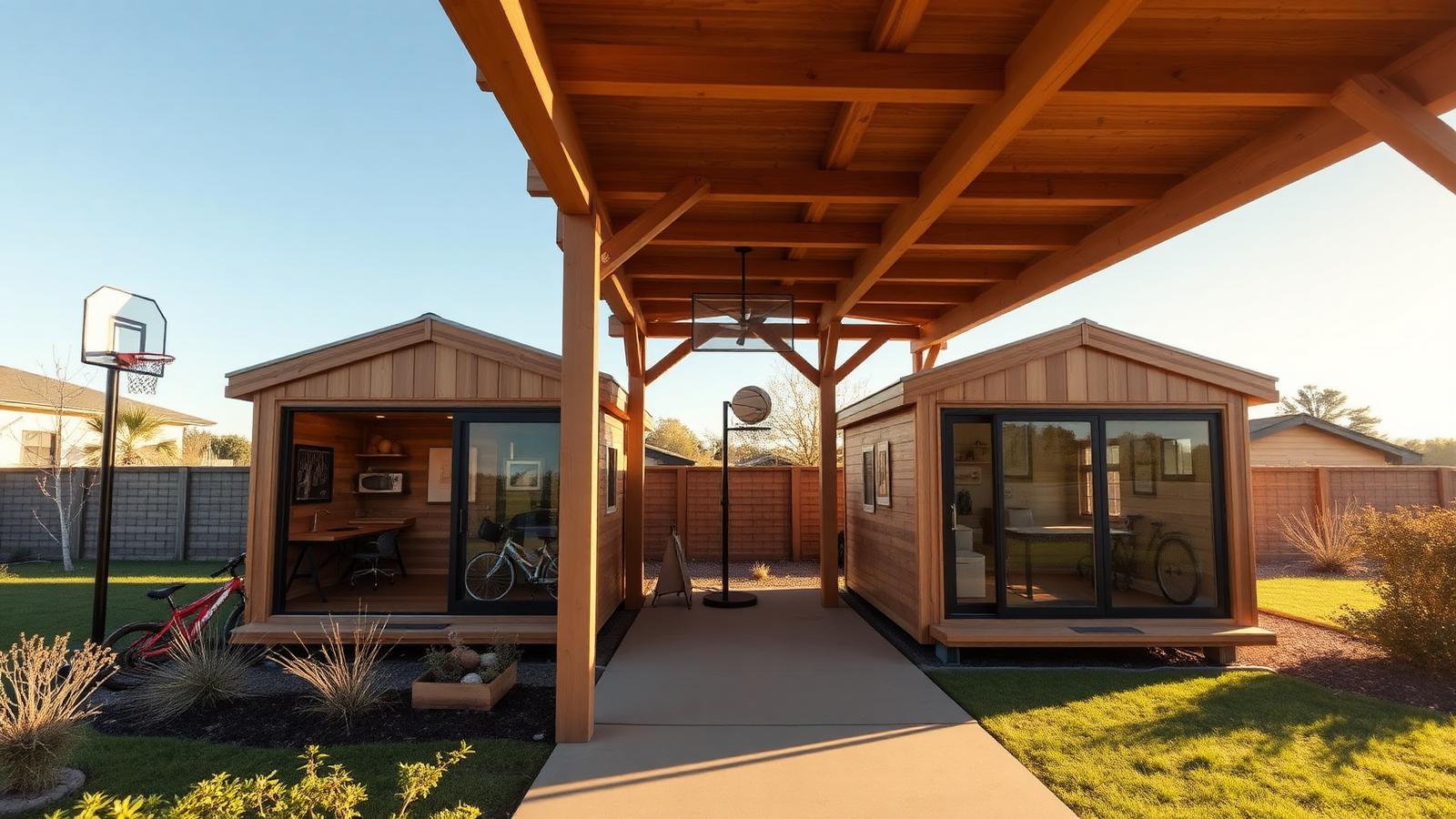 Th2 07 Home Designs design concept visualisation photo modern home and garden. Images Created by www.TinyHome-Revolution.com