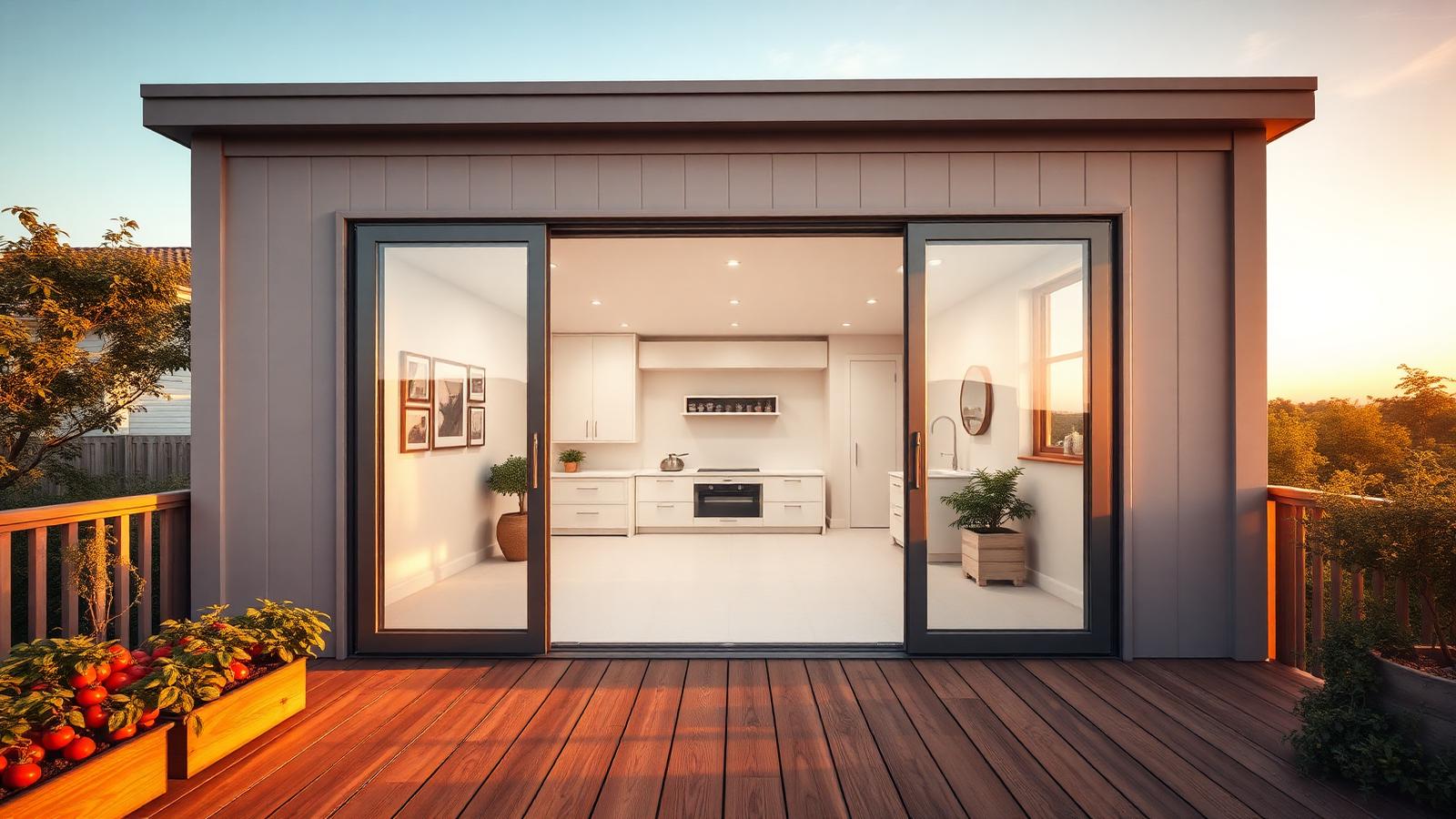 Th2 10 Home Designs design concept visualisation photo modern home and garden. Images Created by www.TinyHome-Revolution.com