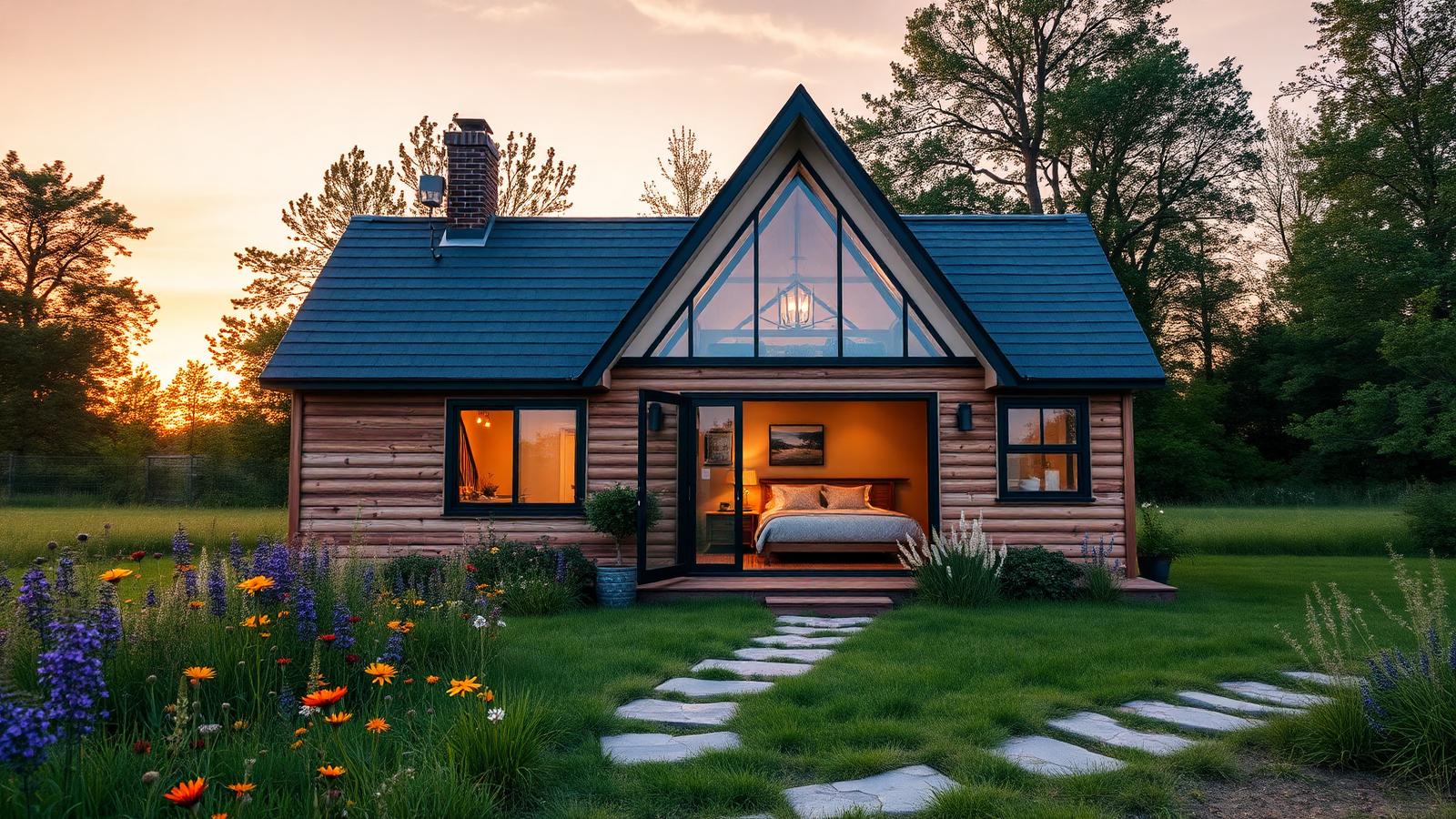 Th2 15 Home Designs design concept visualisation photo modern home and garden. Images Created by www.TinyHome-Revolution.com