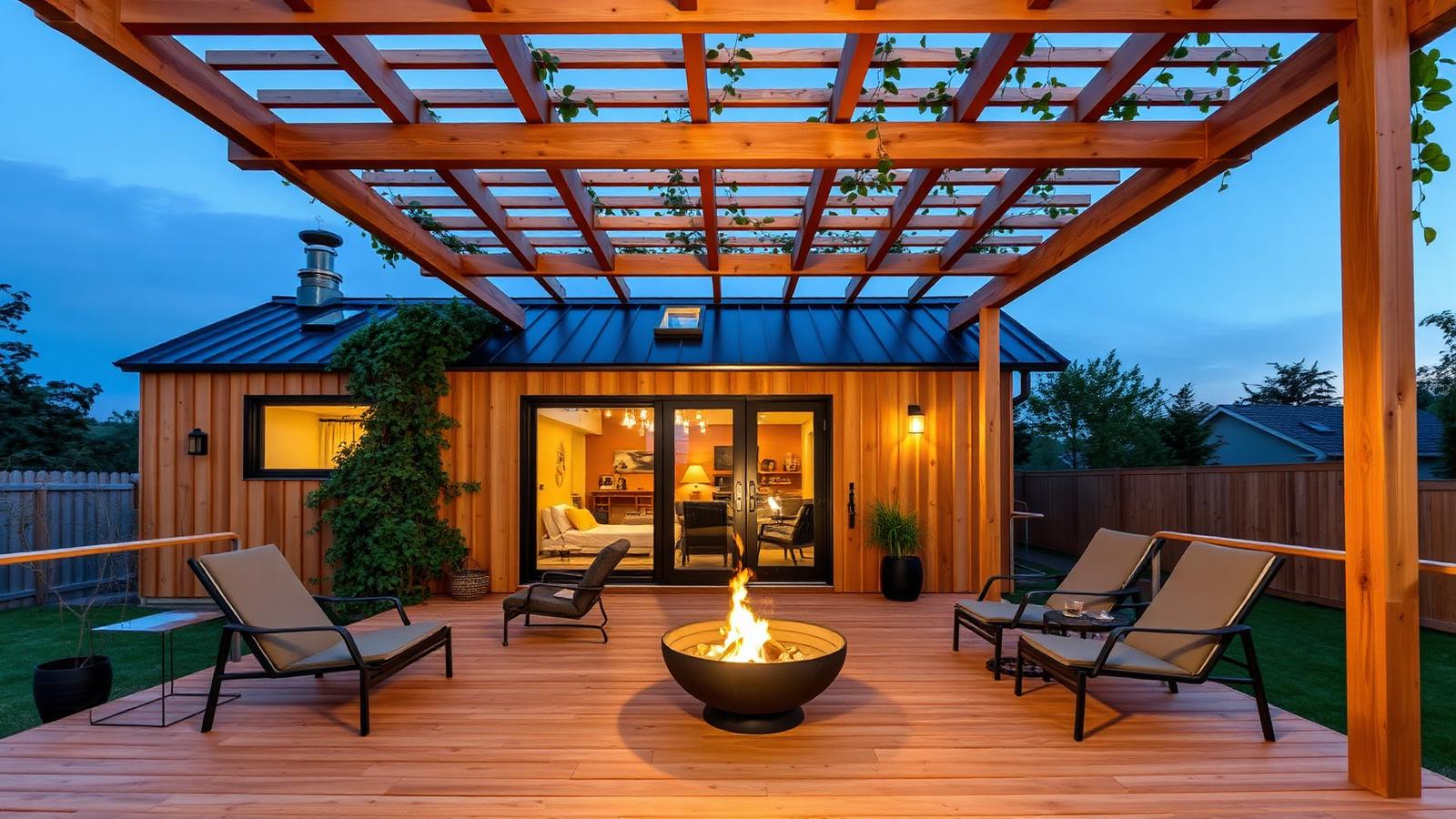 Th2 17 Home Designs design concept visualisation photo modern home and garden. Images Created by www.TinyHome-Revolution.com