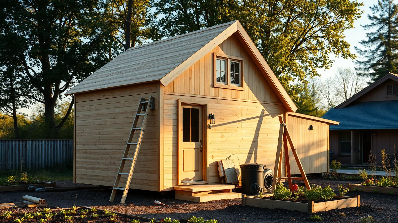 Th3 02 Home Designs design concept visualisation photo modern home and garden. Images Created by www.TinyHome-Revolution.com