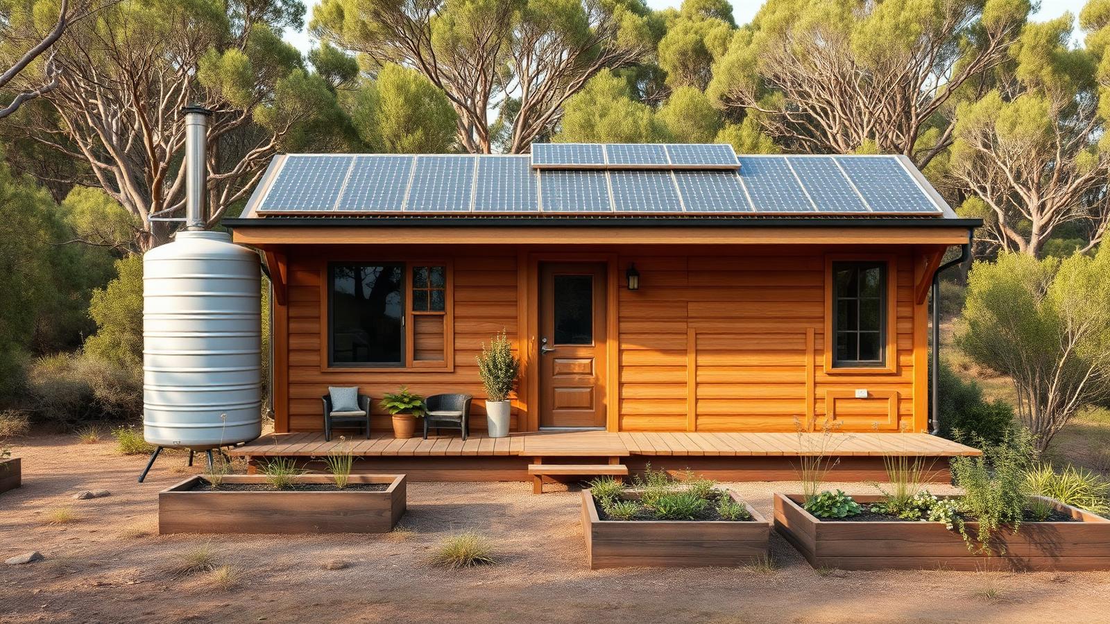 Th3 13 Home Designs design concept visualisation photo modern home and garden. Images Created by www.TinyHome-Revolution.com