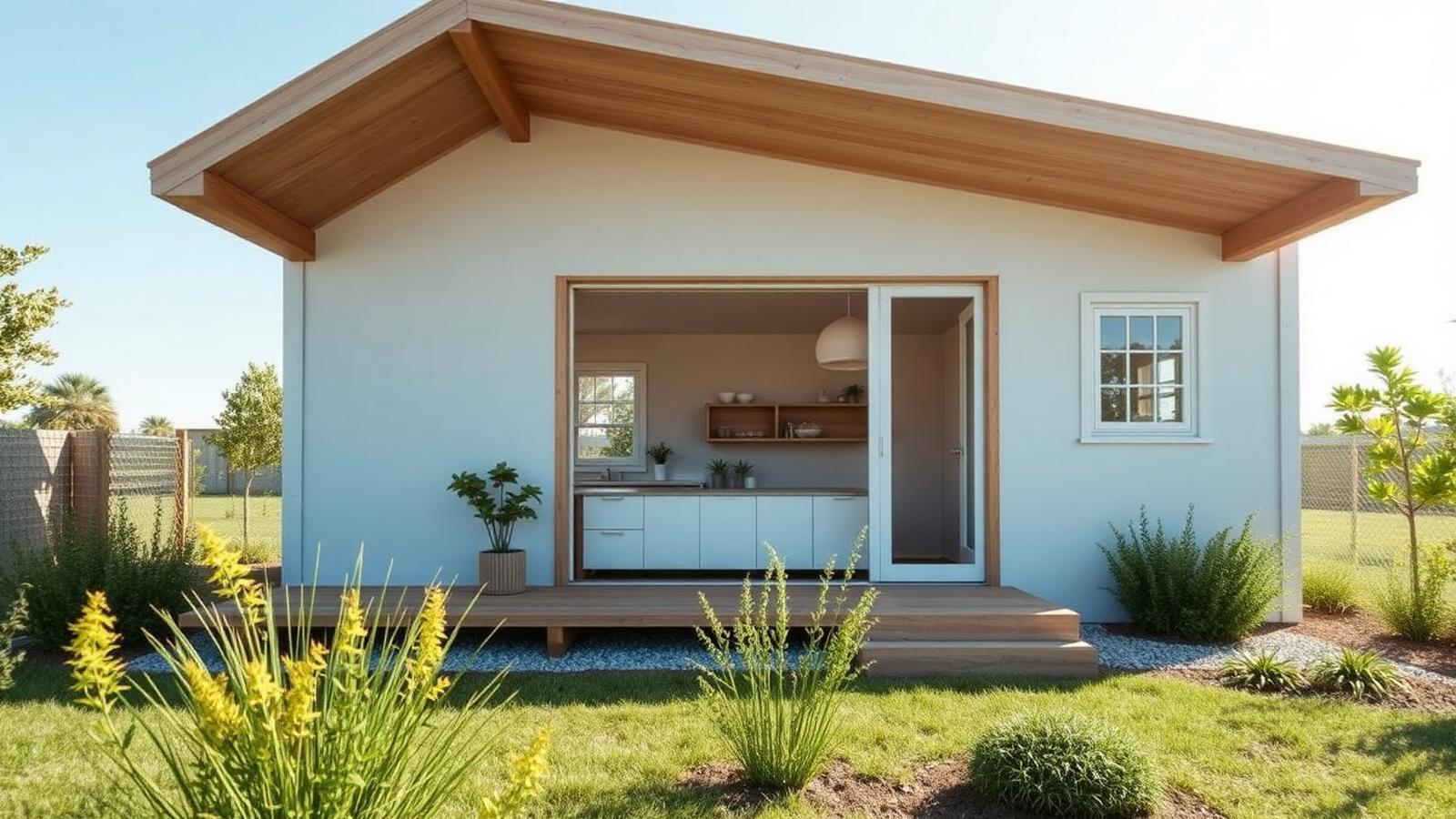 Th3 19 Home Designs design concept visualisation photo modern home and garden. Images Created by www.TinyHome-Revolution.com