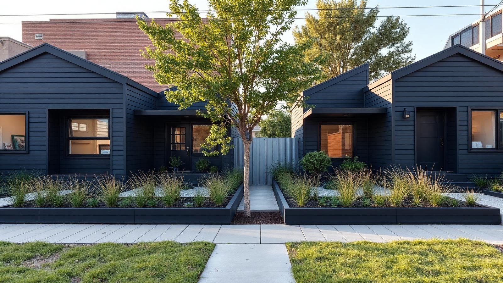 Th4 02 Home Designs design concept visualisation photo modern home and garden. Images Created by www.TinyHome-Revolution.com