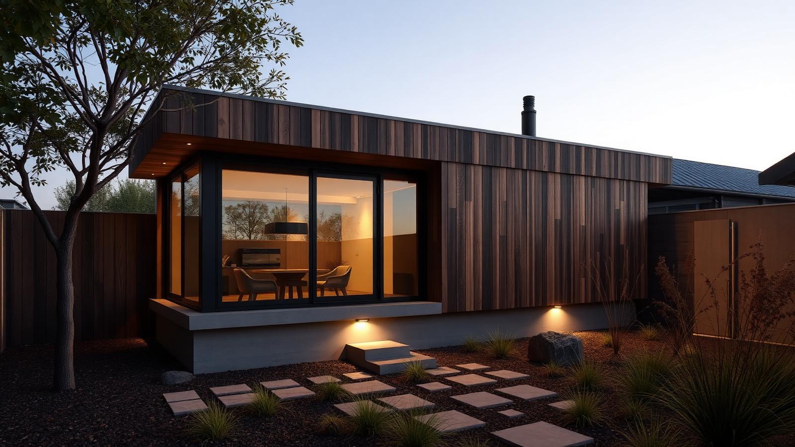 Th4 18 Home Designs design concept visualisation photo modern home and garden. Images Created by www.TinyHome-Revolution.com