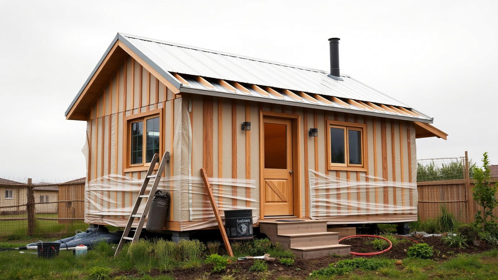 Th5 04 Home Designs design concept visualisation photo modern home and garden. Images Created by www.TinyHome-Revolution.com