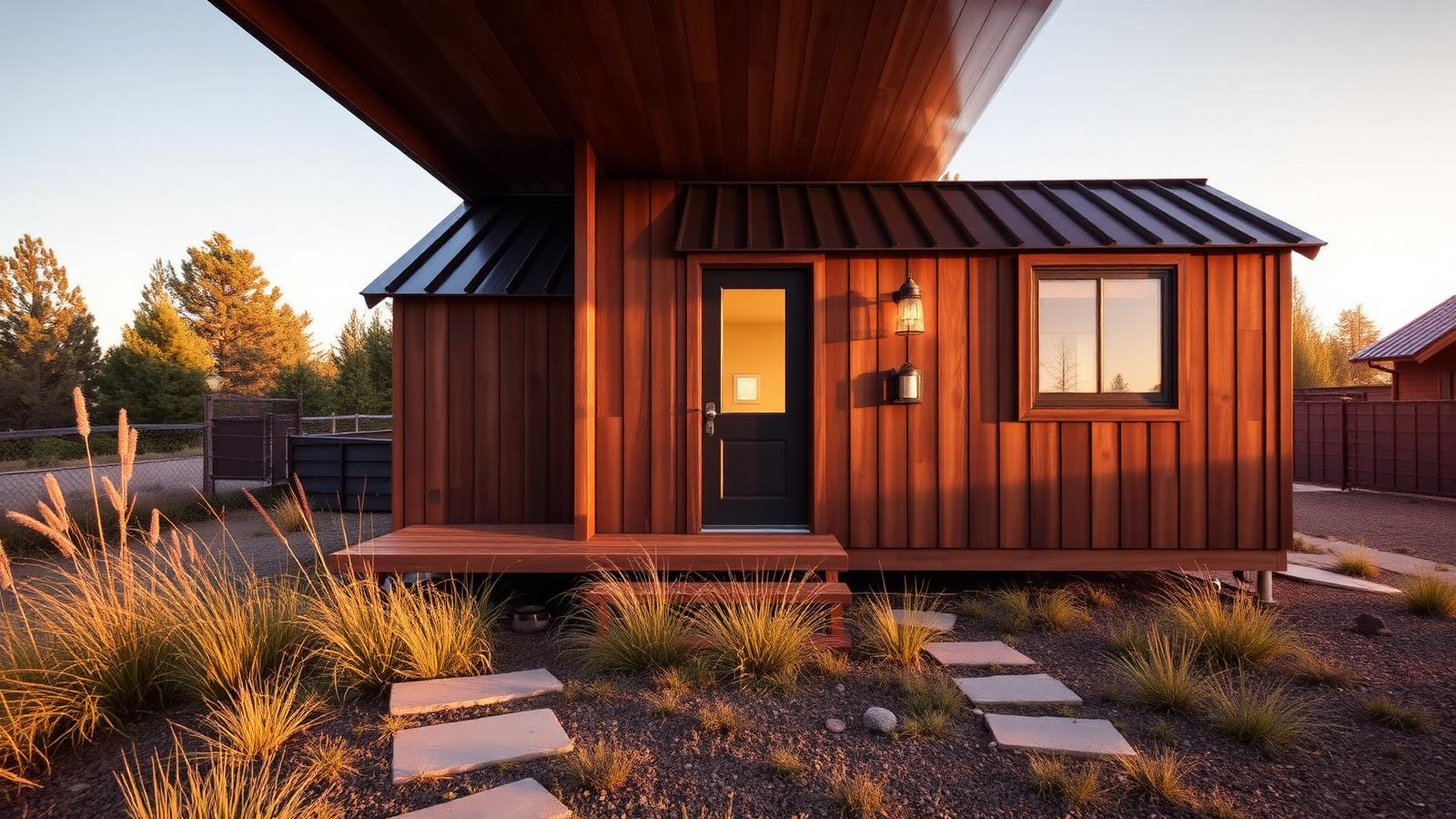 Th5 05 Home Designs design concept visualisation photo modern home and garden. Images Created by www.TinyHome-Revolution.com