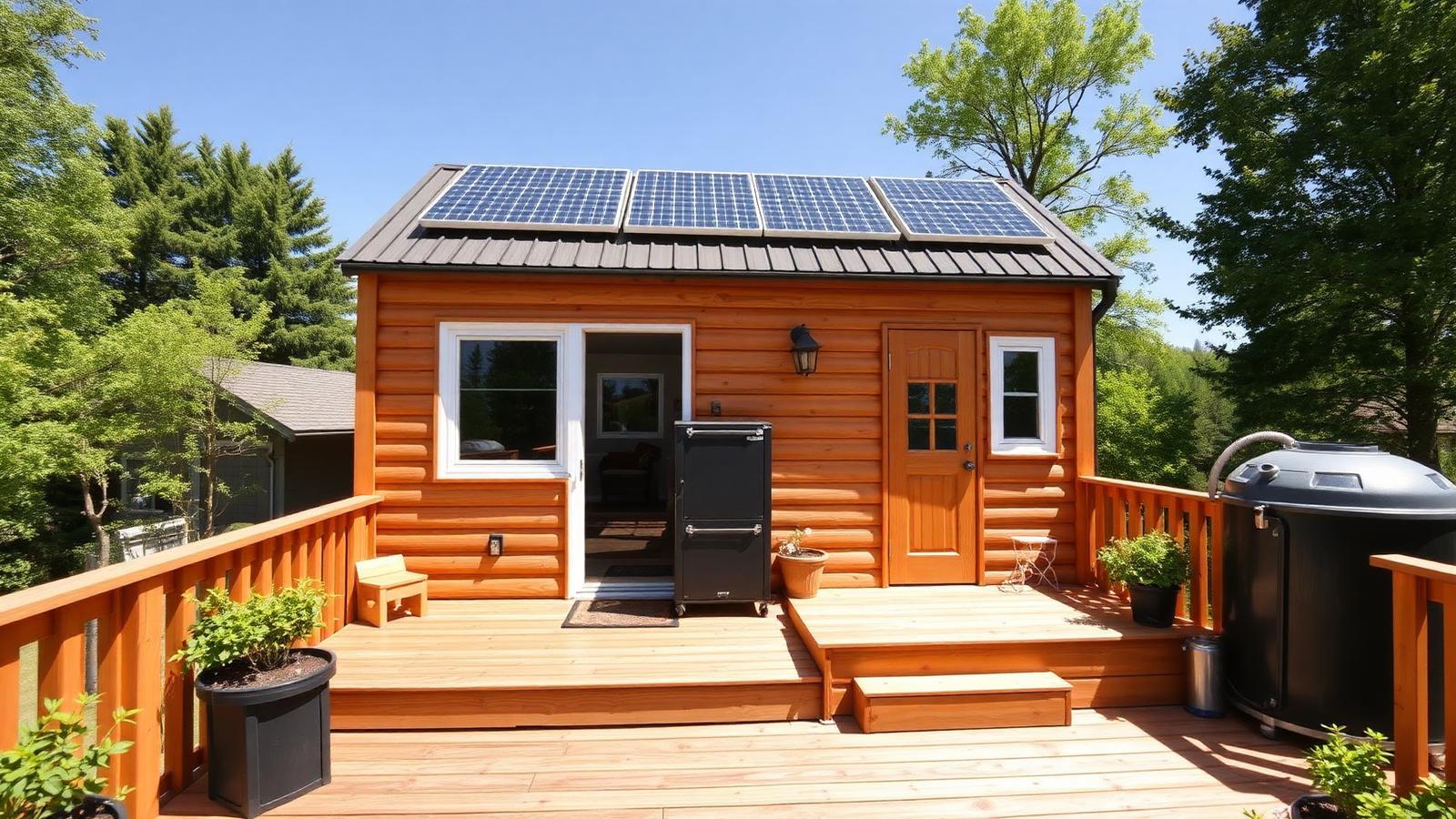 Th5 08 Home Designs design concept visualisation photo modern home and garden. Images Created by www.TinyHome-Revolution.com