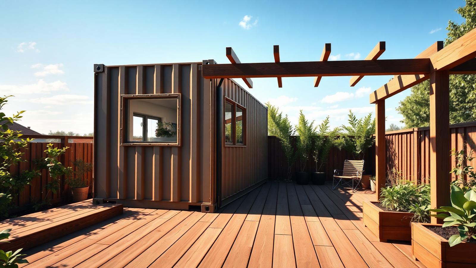 Th5 15 Home Designs design concept visualisation photo modern home and garden. Images Created by www.TinyHome-Revolution.com