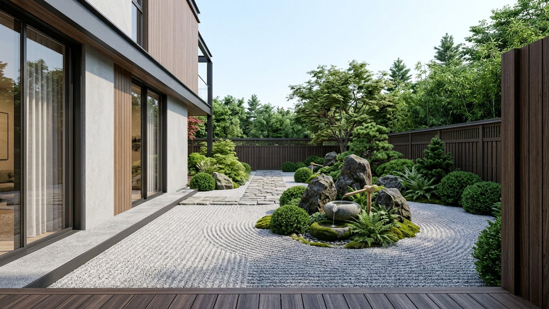 Zen Home Designs design concept visualisation photo modern home and garden landscaping. Images Created by www.TinyHome-Revolution.com