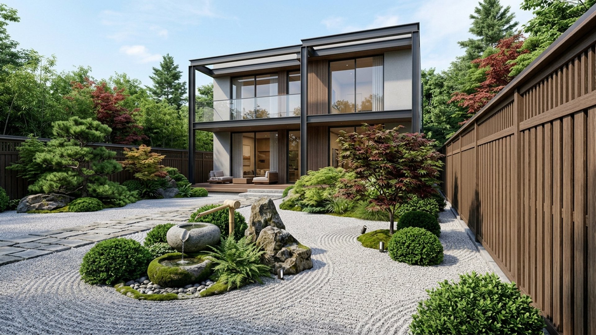 Zen Home Designs design concept visualisation photo modern home and garden landscaping. Images Created by www.TinyHome-Revolution.com